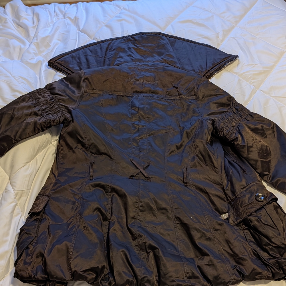 Sportalm Dark Brown Hooded Ski Jacket NWOT Size 40 - Picture 9 of 16